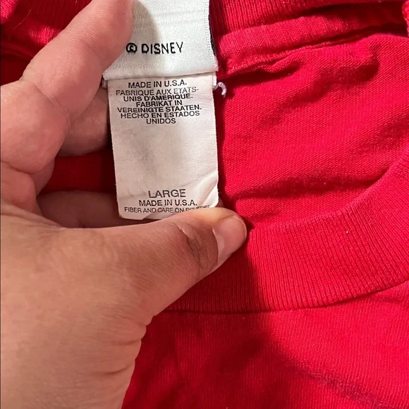 Disney Red Kids T-Shirt with Four Mickey Mouse Faces - Picture 2 of 4